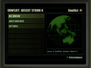 Conflict - Desert Storm II - Back to Baghdad screen shot title